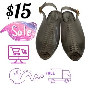 Melissa x Jason WU Gray SZ 7 Jelly Sandals